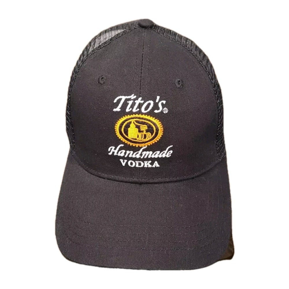 Tito's‎ Handmade Vodka Hat Official Trucker Mesh Black SnapBack Austin Texas cap